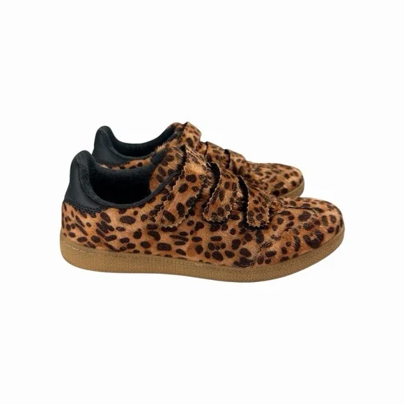 Camila Coelho Bastion Leopard Sneaker Sz 9.5 Tripple Strap Gum Sole - Picture 3 of 10